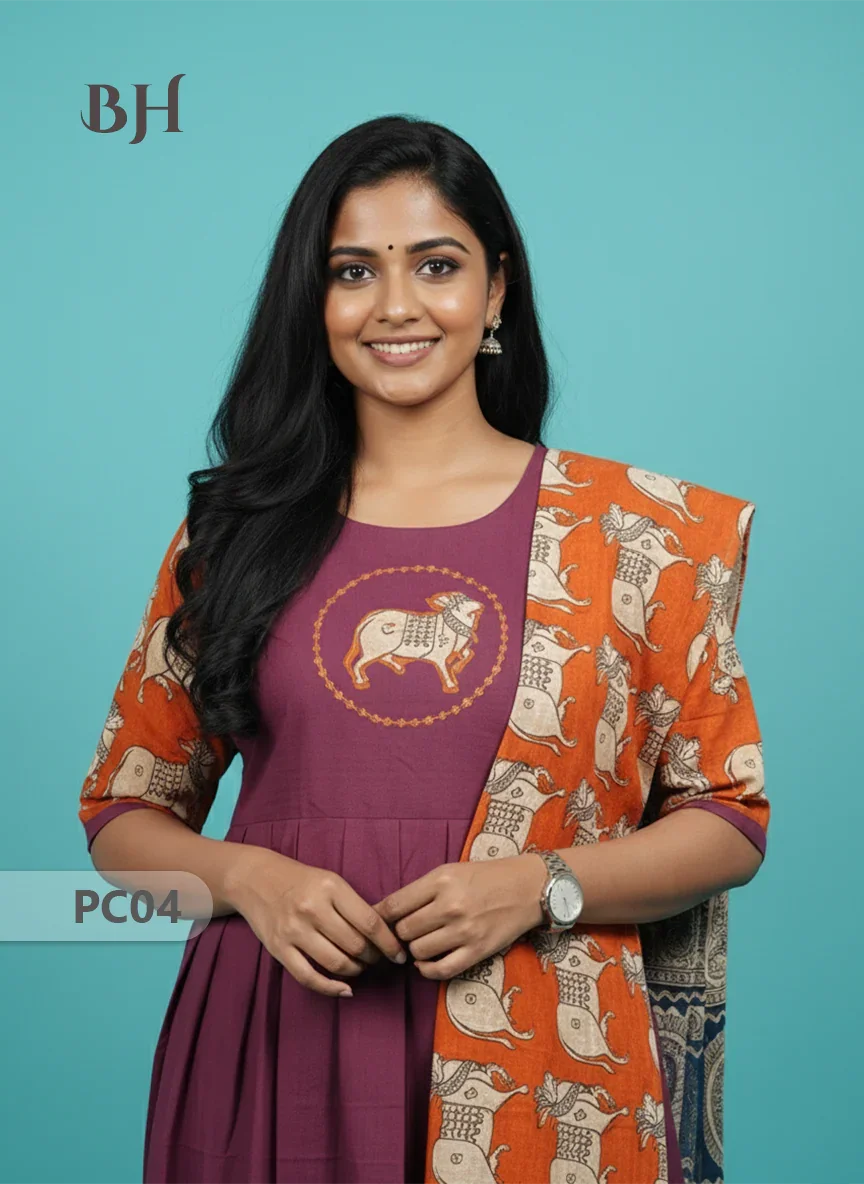 Premium 2-Piece Frock Set Blue Colour – Bhavana Originals Exclusive