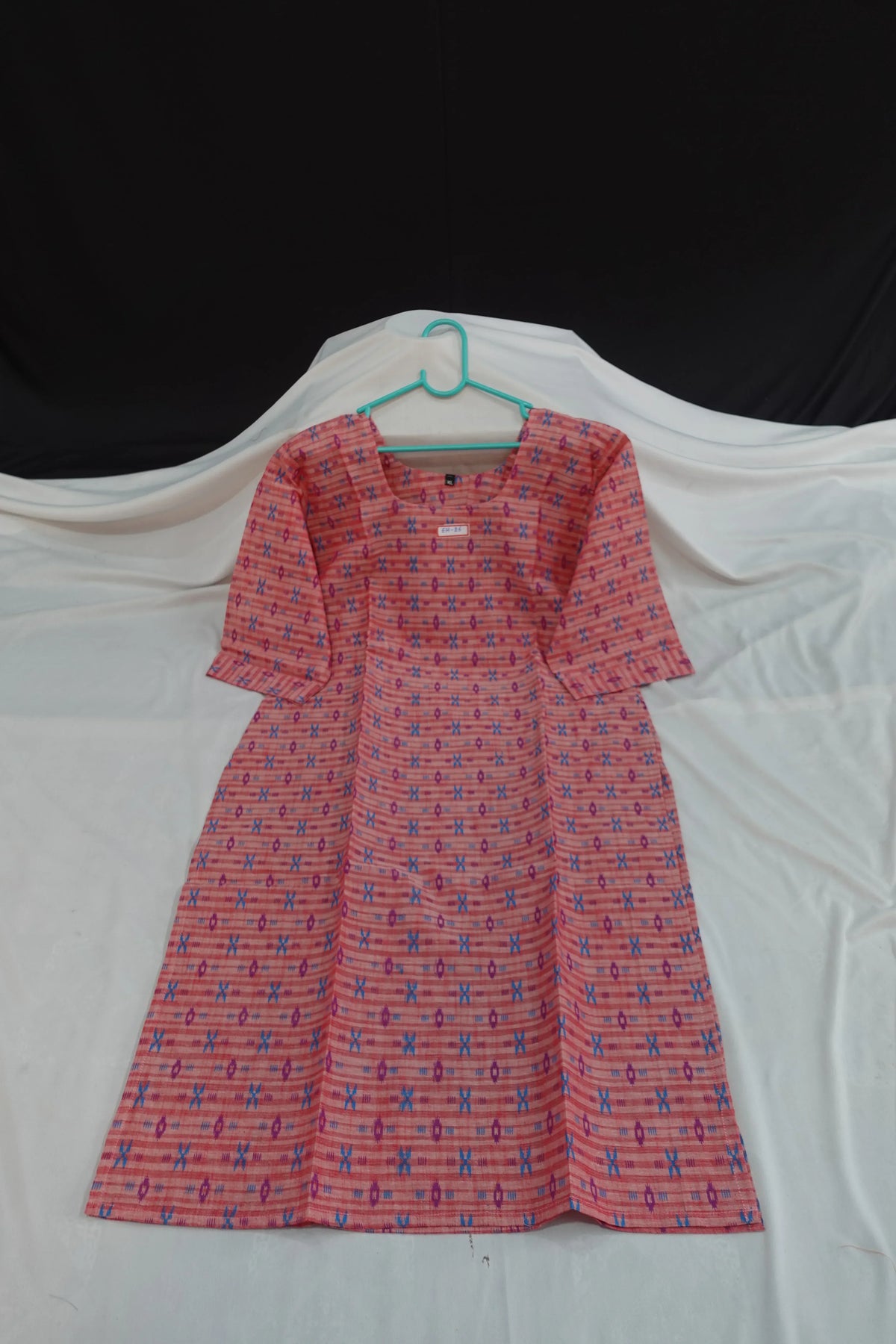 Premium Straight Cut Kurti – Pink Colour with Beautiful Floral Print