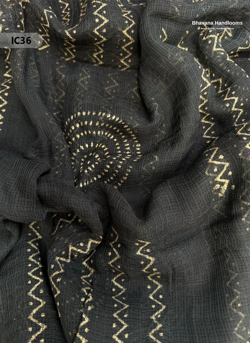 Premium Jaipur Cotton Dress Material with Soft Kota Dupatta Black Colour
