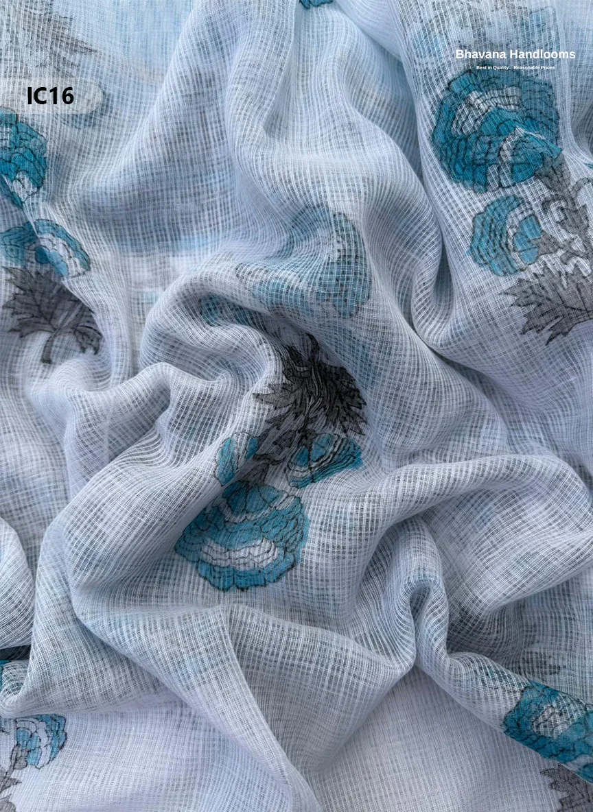 Premium Jaipur Cotton Dress Material with Soft Kota Dupatta White Colour