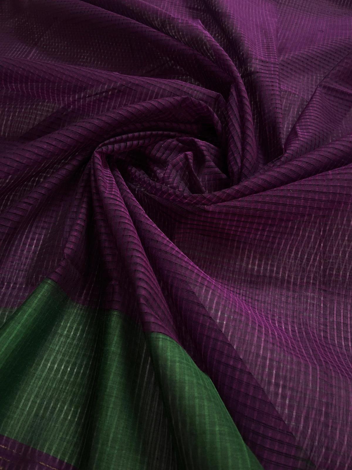 Mangalagiri Cotton Dress Material with Missing Checks Dupatta – Premium Unstitched Suit Set Grren Colour