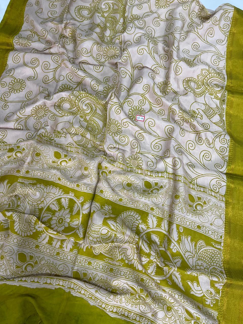 Premium Chennuri Silk Dupatta – Warm Grey Colour