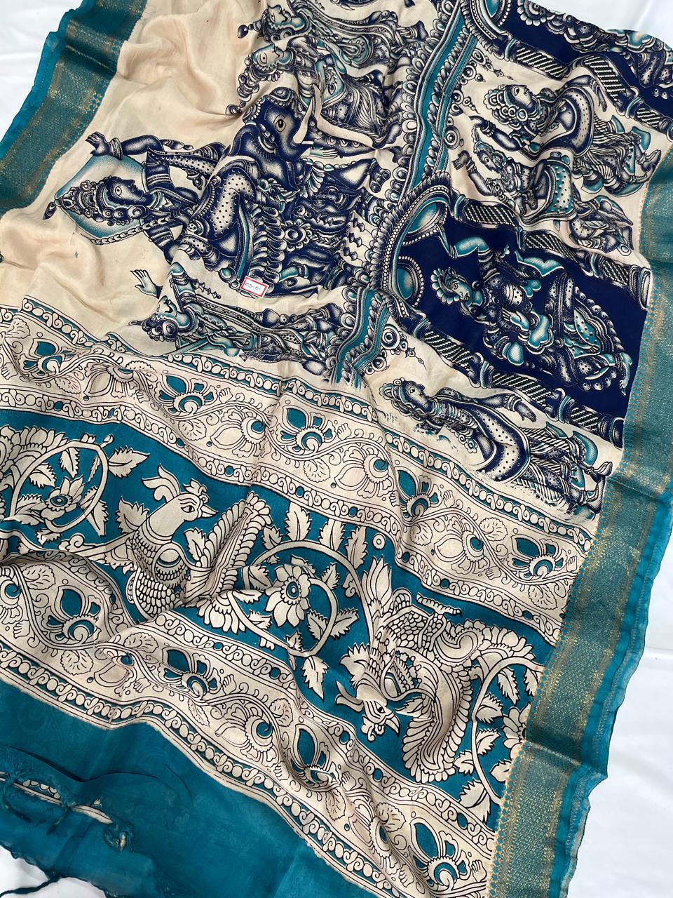 Premium Chennuri Silk Dupatta – Desert Sand Colour