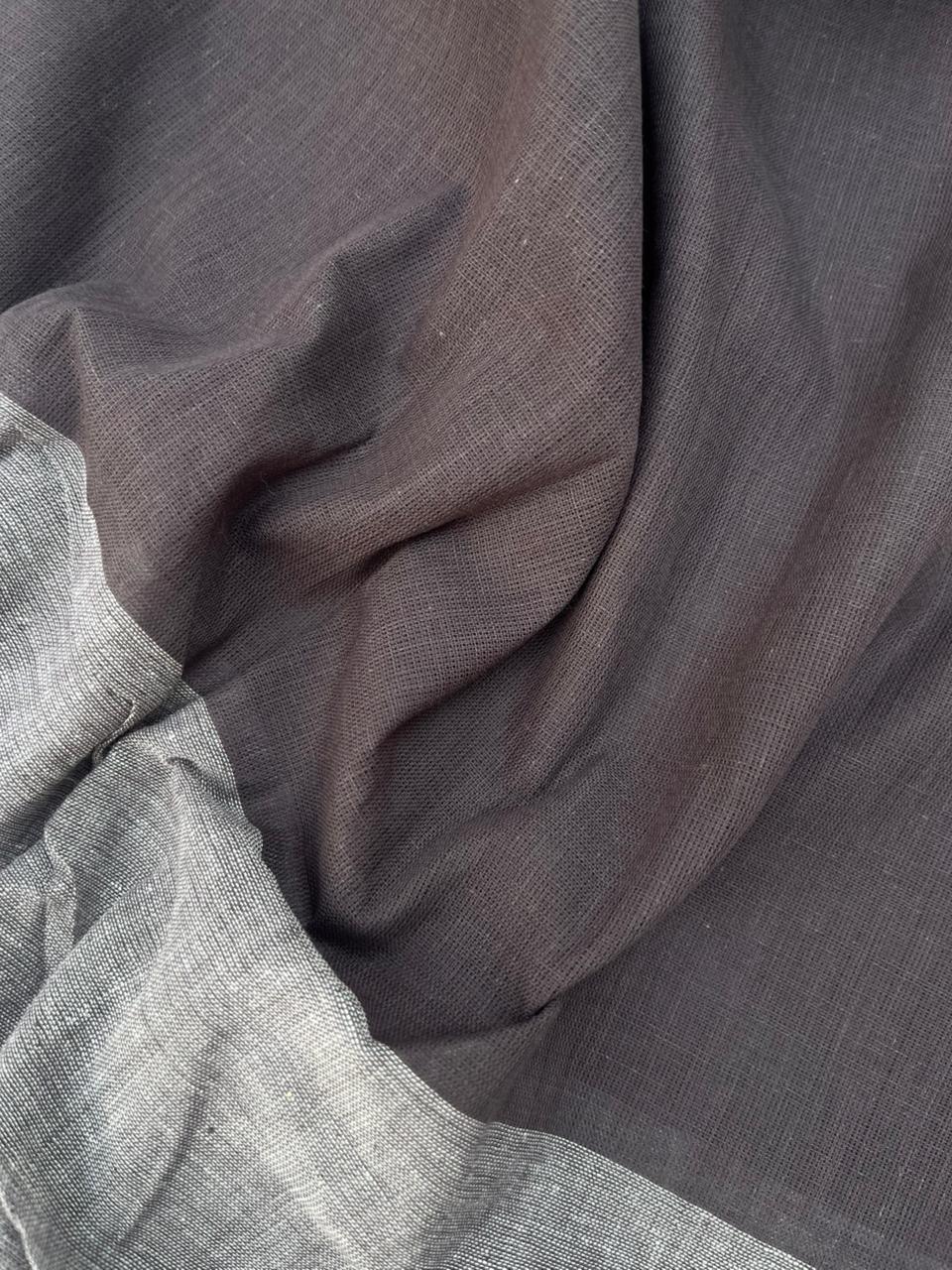 Soft Handloom Cotton Dress Material – Pastel Gray Shade