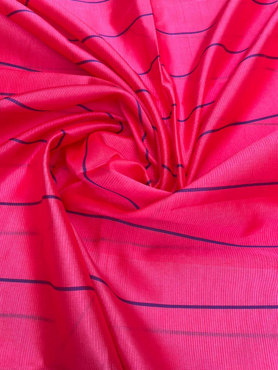 Mangalagiri Semi Pattu Dress Material with Zari Border – Blue Colour