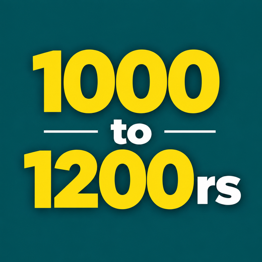1000 to 1200rs