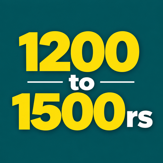 1200 to 1500rs