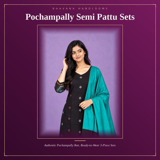 Pochampally Semi Pattu Sets