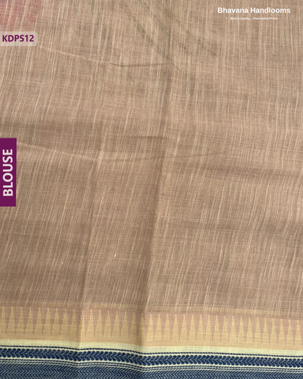 Premium Soft Cotton Digital Print Saree – Yellowish Brown Colour | Lightweight Saree