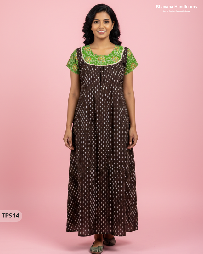Cotton Printed Nighties | Comfortable Free Size Nightwear for Women