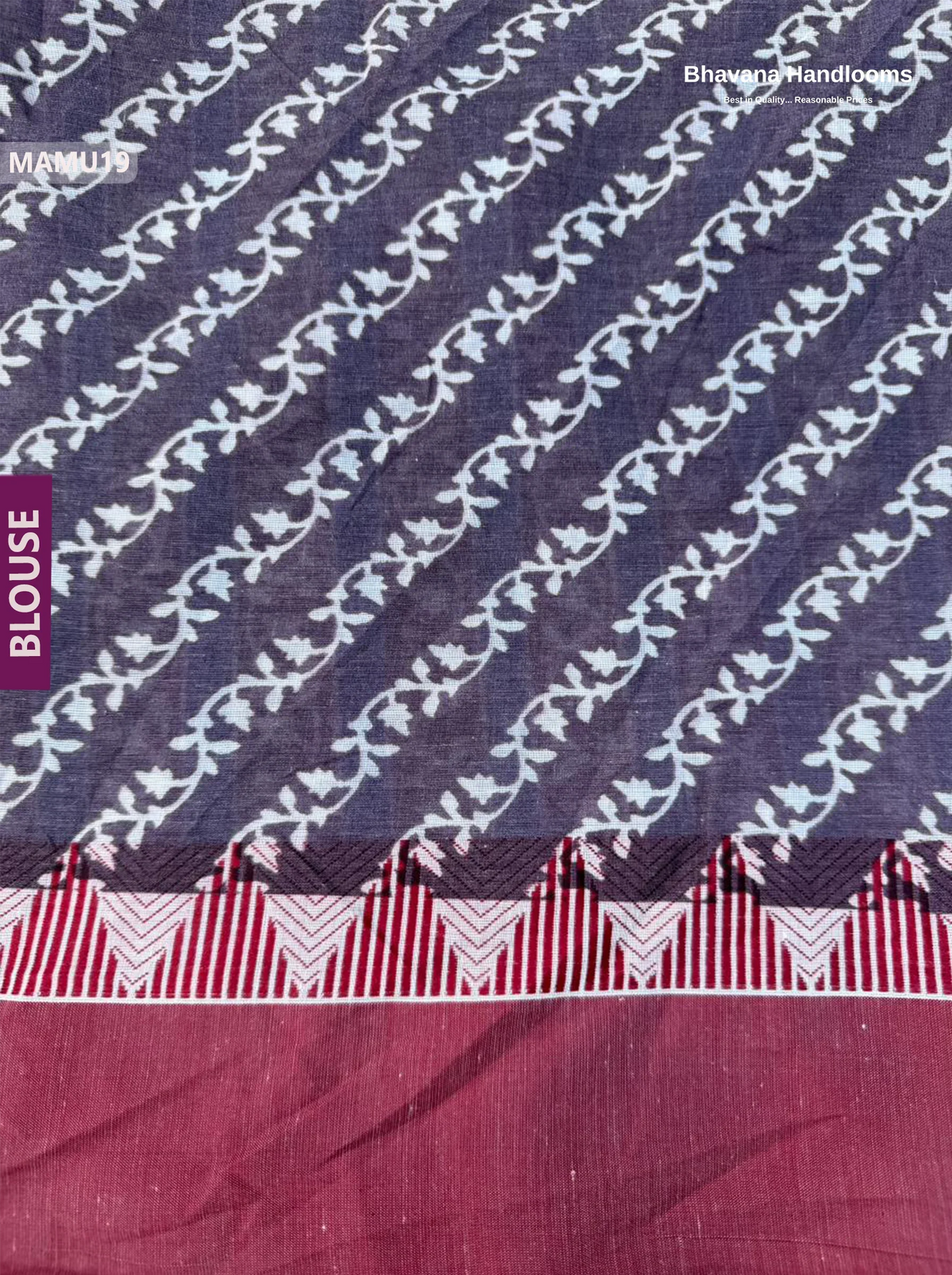 Soft Mul Cotton Dark Blue Digital Print Saree | Lightweight & Comfortable