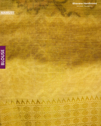 Soft Mul Cotton Yellow Digital Print Saree | Lightweight & Comfortable