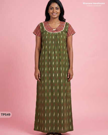 Cotton Printed Nighties | Comfortable Free Size Nightwear for Women
