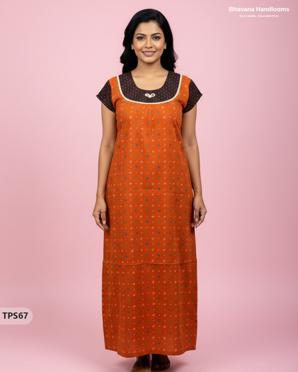 Cotton Printed Nighties | Comfortable Free Size Nightwear for Women