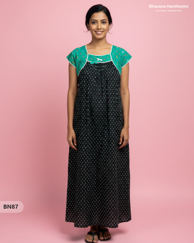 Cotton Printed Nighties | Comfortable Free Size Nightwear for Women