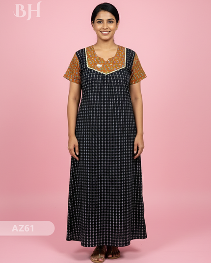 Cotton Printed Nighties | Comfortable Free Size Nightwear for Women