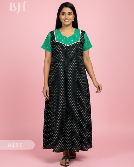 Cotton Printed Nighties | Comfortable Free Size Nightwear for Women