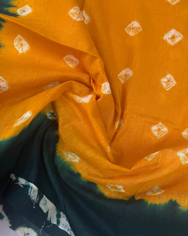 Cotton Bandhani Printed Dress Material – Blue Colour Ethnic Wear for Women