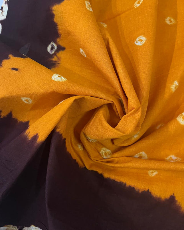 Cotton Bandhani Printed Dress Material – Black Colour Ethnic Wear for Women