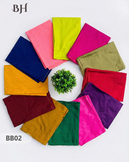 Half Pattu Blouse Bits 1mtr cut Set of 12 with Multi Colours
