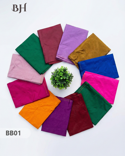 Half Pattu Blouse Bits 1mtr cut Set of 12 with Multi Colours