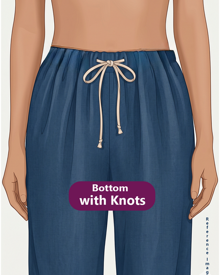 Mangalagiri  Handloom Printed Cotton Suit Set with Potli Balls – Orange Colour