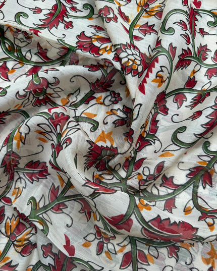 Premium Soft Jute Dress Material with Pink Woven Top & Printed Dupatta