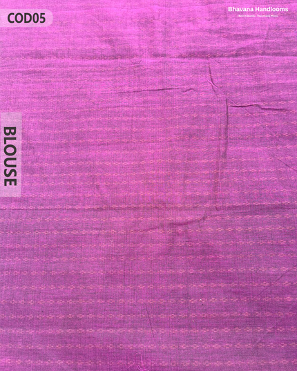 Traditional Coimbatore Handloom Saree – Thread Woven, Small Border, Warm purple colour