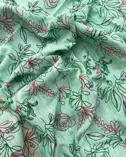 Cotton Dress Material with Pink Color