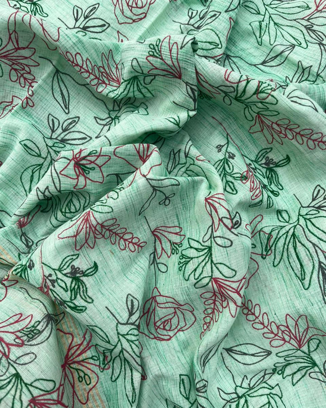 Cotton Dress Material with Pink Color