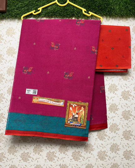 Karishma Cotton Saree with Pink Colour