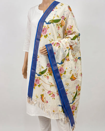 Mangalagiri Kalamkari Cotton Dupatta | 2.5 Mtrs | Handloom Heritage