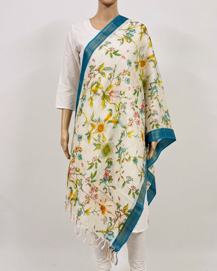 Mangalagiri Kalamkari Cotton Dupatta | 2.5 Mtrs | Handloom Heritage