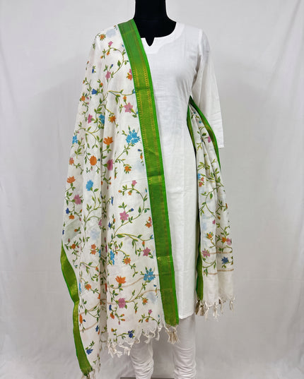 Mangalagiri Kalamkari Cotton Dupatta | 2.5 Mtrs | Handloom Heritage