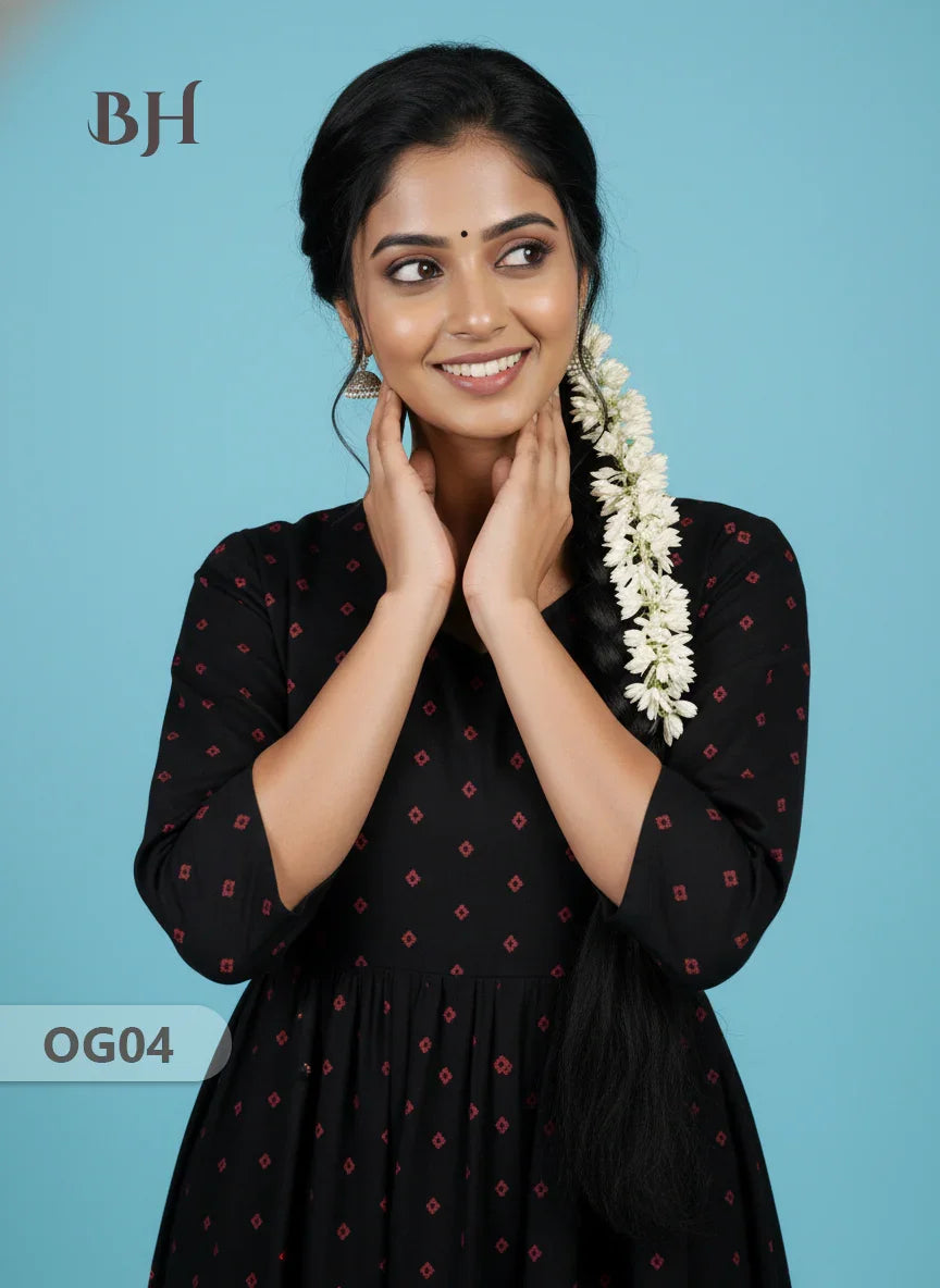 Khadi Handloom Cotton Frock for Women Black Colour – Traditional Handloom Dress