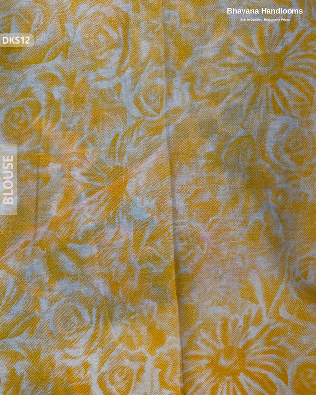 Pure 120 Count Cotton Kota Saree with Digital Print | Blue Printed Saree