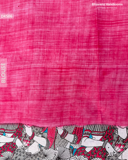 Pure 120 Count Cotton Kota Saree with Digital Print | Gray Printed Saree