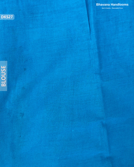 Pure 120 Count Cotton Kota Saree with Digital Print | Blue Printed Saree
