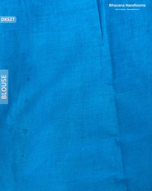 Pure 120 Count Cotton Kota Saree with Digital Print | Blue Printed Saree
