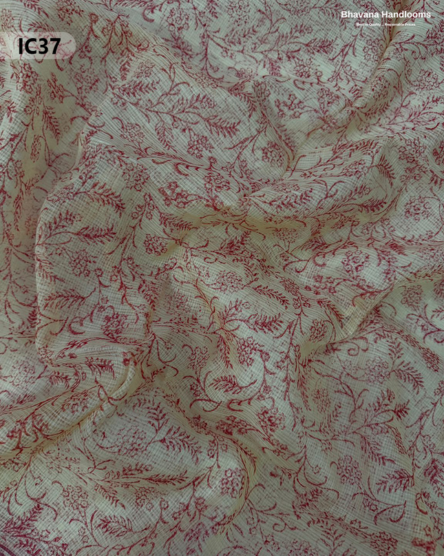 Premium Jaipur Cotton Dress Material with Soft Kota Dupatta with Pinkish Red Colour Top