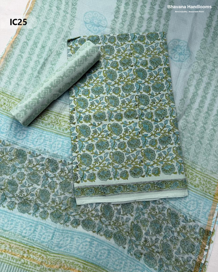 Premium Jaipur Cotton Dress Material with Soft Kota Dupatta Nebula Colour