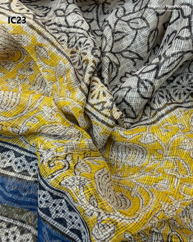 Premium Jaipur Cotton Dress Material with Soft Kota Dupatta with Yellow Colour Top