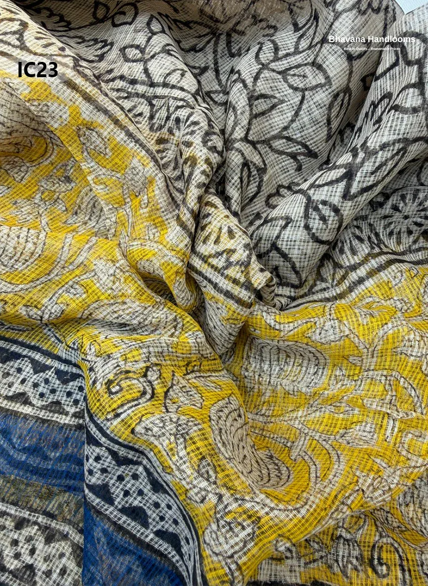 Premium Jaipur Cotton Dress Material with Soft Kota Dupatta with Yellow Colour Top