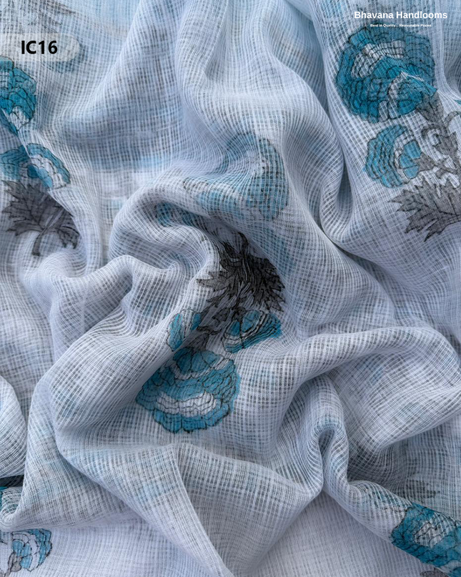 Premium Jaipur Cotton Dress Material with Soft Kota Dupatta White Colour