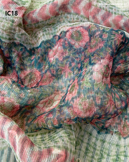 Premium Jaipur Cotton Dress Material with Soft Kota Dupatta with Sea Green Colour Top