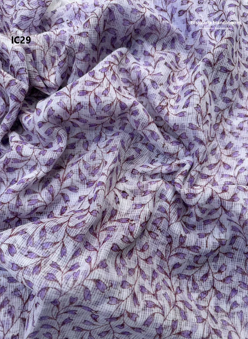 Premium Jaipur Cotton Dress Material with Soft Kota Dupatta with Lavender Colour Top