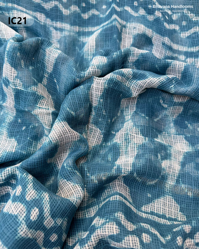 Premium Jaipur Cotton Dress Material with Soft Kota Dupatta with Sky Blue Colour Top