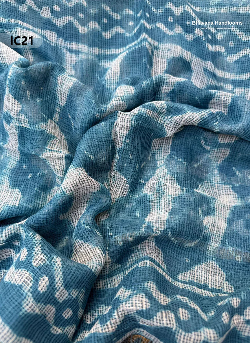 Premium Jaipur Cotton Dress Material with Soft Kota Dupatta with Sky Blue Colour Top