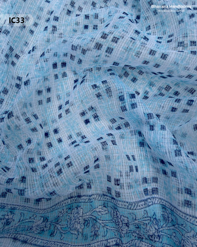 Premium Jaipur Cotton Dress Material with Soft Kota Dupatta Dusty Blue Colour