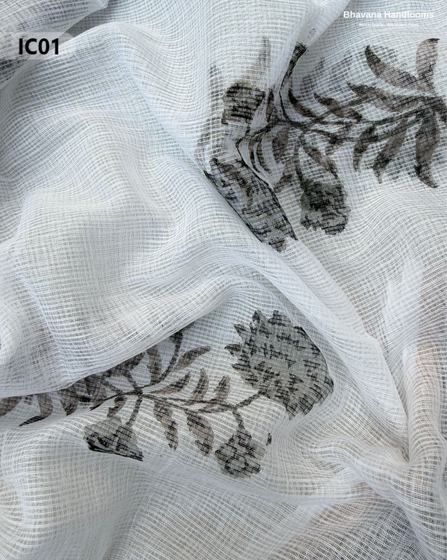 Premium Jaipur Cotton Dress Material with Soft Kota Dupatta with White Colour Top